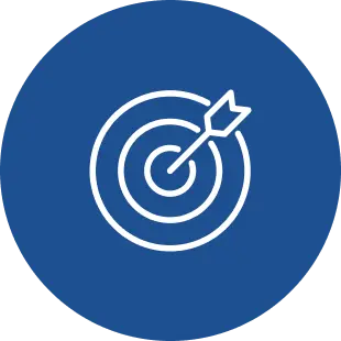 Arrow in bullseye icon